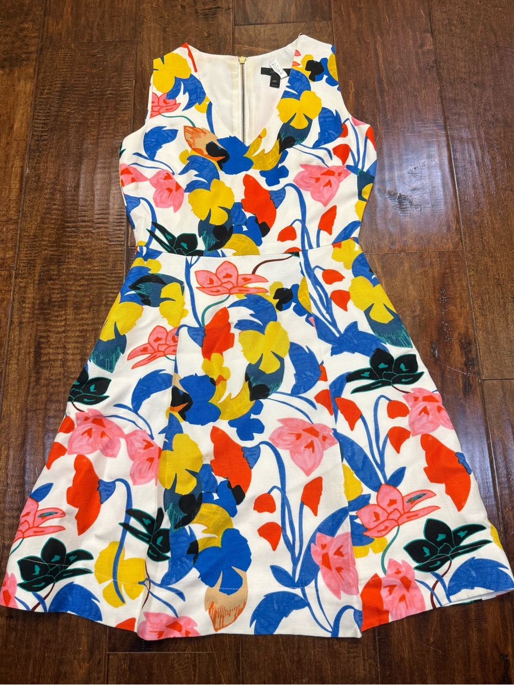J Crew - Floral Linen Blend Dress